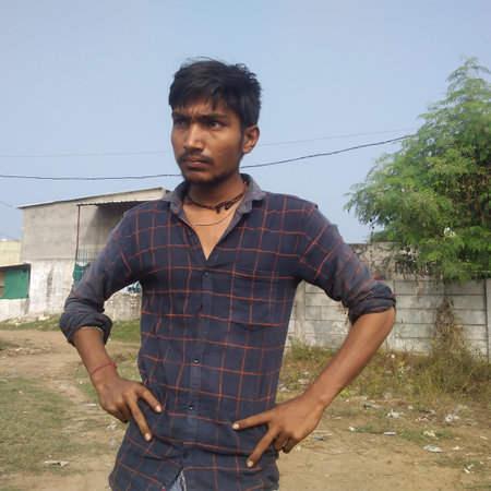 Indian village manの写真素材