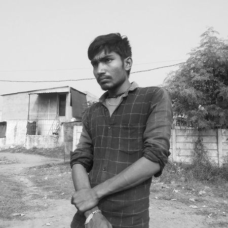 Indian village manの写真素材