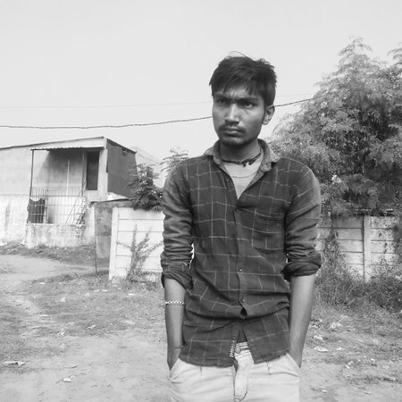 Indian village manの写真素材