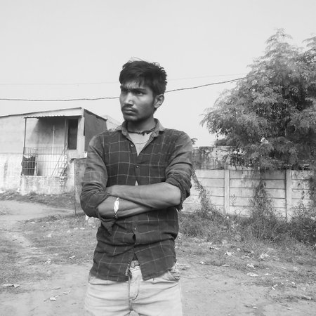 Indian village manの写真素材