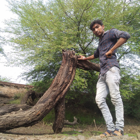 Indian village manの写真素材