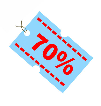 Sale discount icon tagsの写真素材
