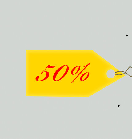 Sale discount icon tagsの写真素材