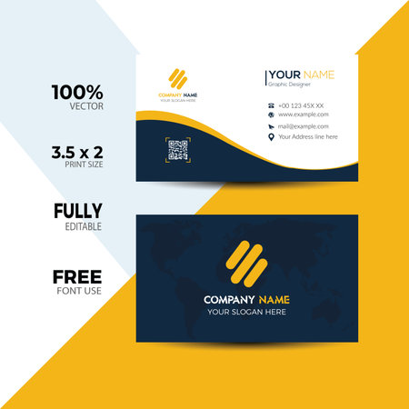 Modern business card template, Creative and Clean identity Card Vector Illustrationのイラスト素材
