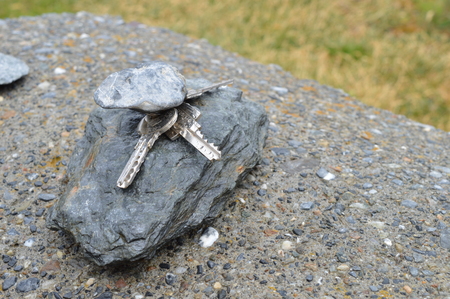 Lost keys at peak of Stilfser Joch, Passo dello Stelvioの写真素材