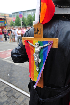 Mannheim, Germany - August 8, 2009 - Gay parade in city of Mannheim Germanyのeditorial素材
