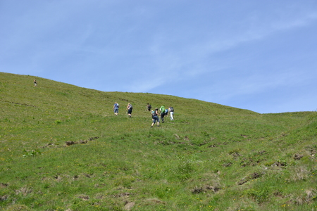 Ramsau, Germany - June 8, 2017 - Beautiful Kallbrunnalm in Austrian Alpsのeditorial素材