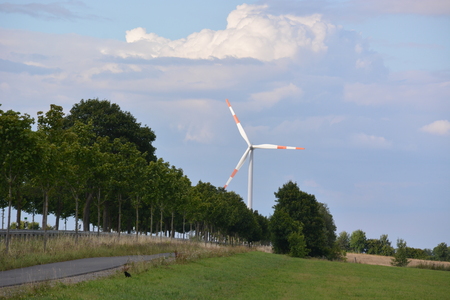 Wind park in german region Eifel as part of energy revolution