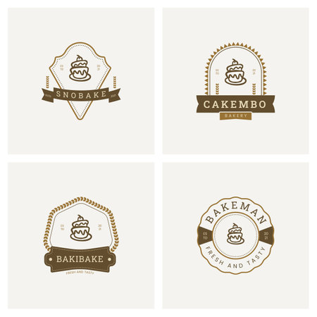 Bakery badge premium vectorのイラスト素材