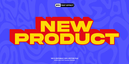 New product text editable template design, vector illustration eps10