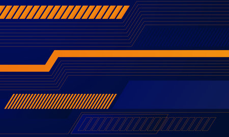 Abstract background with orange and blue stripes. Vector illustration. Eps 10のイラスト素材