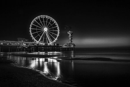 Pier, Scheveningen, The Netherlandsの写真素材