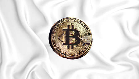 Bitcoin illustration to use for commercial, editorial or design purpousesの写真素材