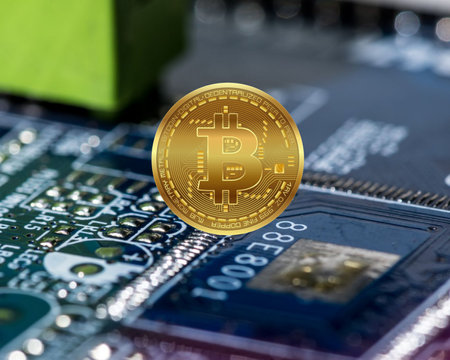Bitcoin is future of money. Illustration 3d ready to use for art and craft, design, editorial or...