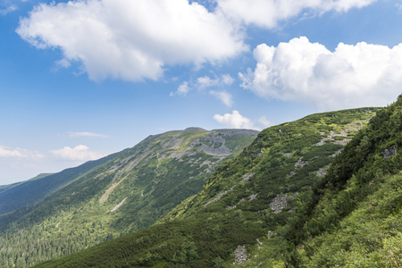Panorama of the Beskidy Mountainsの写真素材