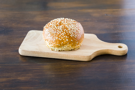 Buns with different grains, sesame, poppy seeds, pumpkin seedsの写真素材