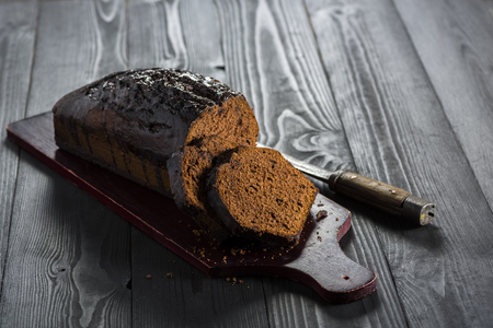 Brownie - homemade chocolate cake, simple and quick to prepareの写真素材