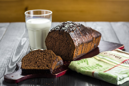 Brownie - homemade chocolate cake, simple and quick to prepareの写真素材