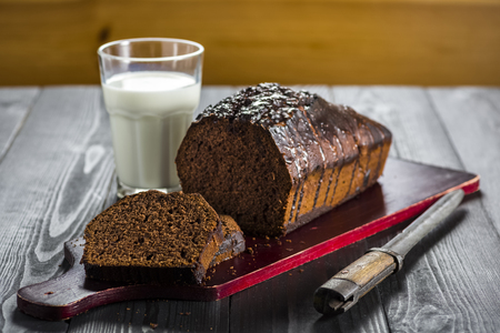 Brownie - homemade chocolate cake, simple and quick to prepareの写真素材
