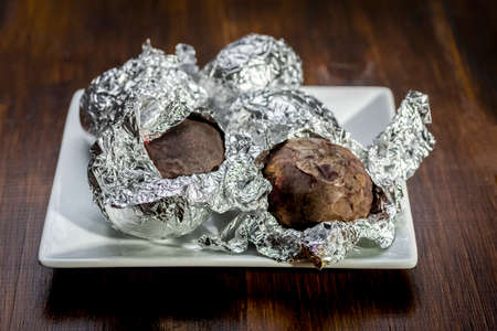 snack board - cheese, ham, tomatoの写真素材