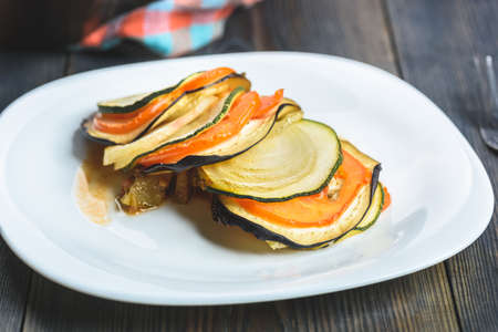 Ratatouille - a dish for vegetarians - Mediterranean cuisineの写真素材