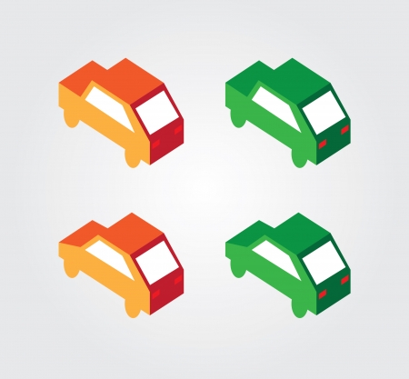 Simple web icon in isometric transportのイラスト素材