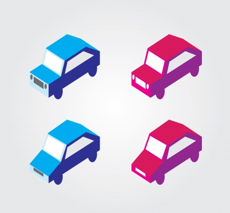 Simple web icon in isometric transportのイラスト素材