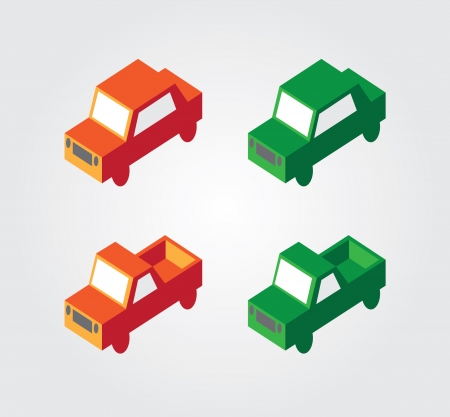 Simple web icon in isometric transportのイラスト素材