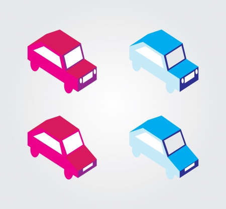 Simple web icon in isometric transportのイラスト素材