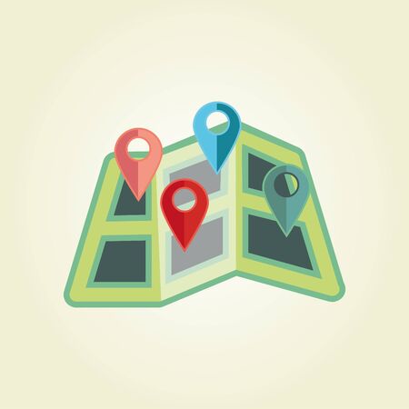 Simple icons: map pointerのイラスト素材