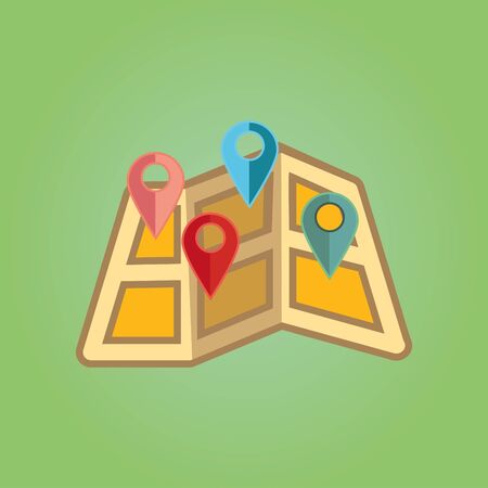Simple icons: map pointerのイラスト素材