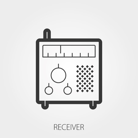 Simple Household Web Icons: Radio receiverのイラスト素材
