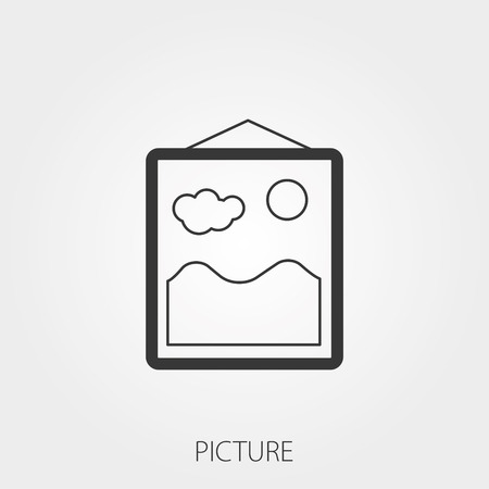 Simple Household Web Icons: Pictureのイラスト素材