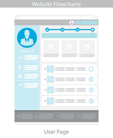 Illustration of the product page for the online storeのイラスト素材