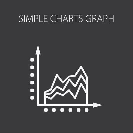 Simple vector illustration with graphs and charts. For infographics and presentations.のイラスト素材