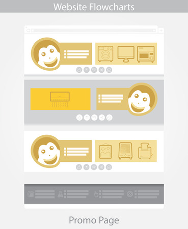 Illustration of the product page for the online storeのイラスト素材