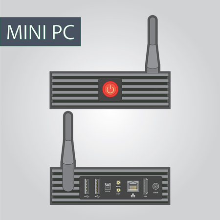 Mini computerのイラスト素材