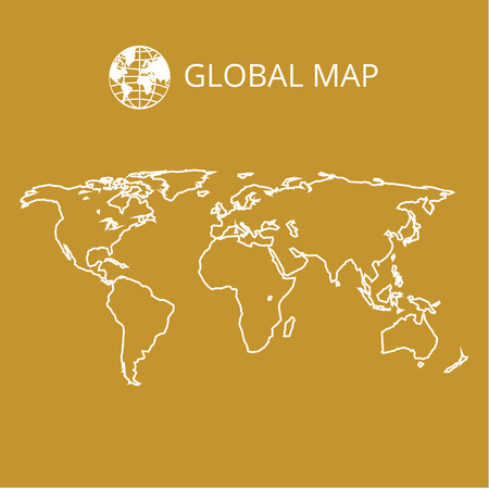 World map vector illustration.のイラスト素材