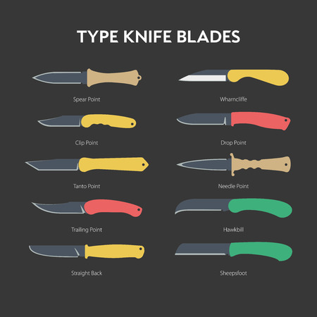 A simple illustration of hand folding knife for everyday carryingのイラスト素材