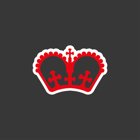 Set of icons on the theme of England and the Kingdom of Great Britain. Colored vector illustration for mobile ideas and design visualization.のイラスト素材