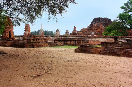 Wat Phra Sri Sanphet, Ancient temple in the old Royal Palace of the capital Ayutthaya, Thailand.の写真素材