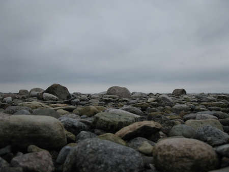 Stones at the beachの写真素材
