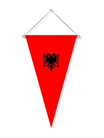 Albania flagのイラスト素材