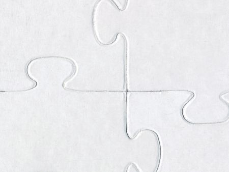 white puzzle pieces connected - great for use as backgroundの写真素材