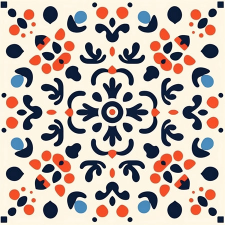 Bold and Beautiful Stylish Turkish Pattern Generative AIの素材