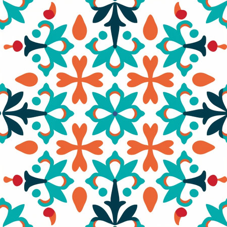 Bold and Beautiful Stylish Turkish Pattern Generative AIの素材