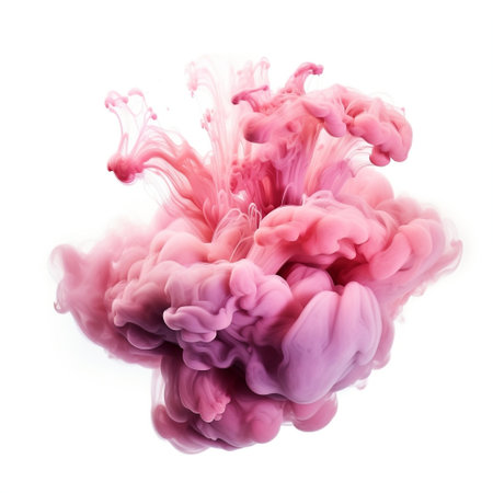 Abstract Pink Cloud Background: Soft Pastel Color Palette Generative AIの素材