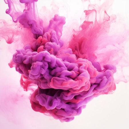 Abstract Pink Cloud Background: Soft Pastel Color Palette Generative AIの素材