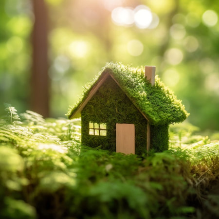 Green Eco House: Environmentally Friendly Housing Generative AIの素材