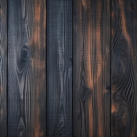 Rustic Wood: Dark Textured Background Generative AIの素材